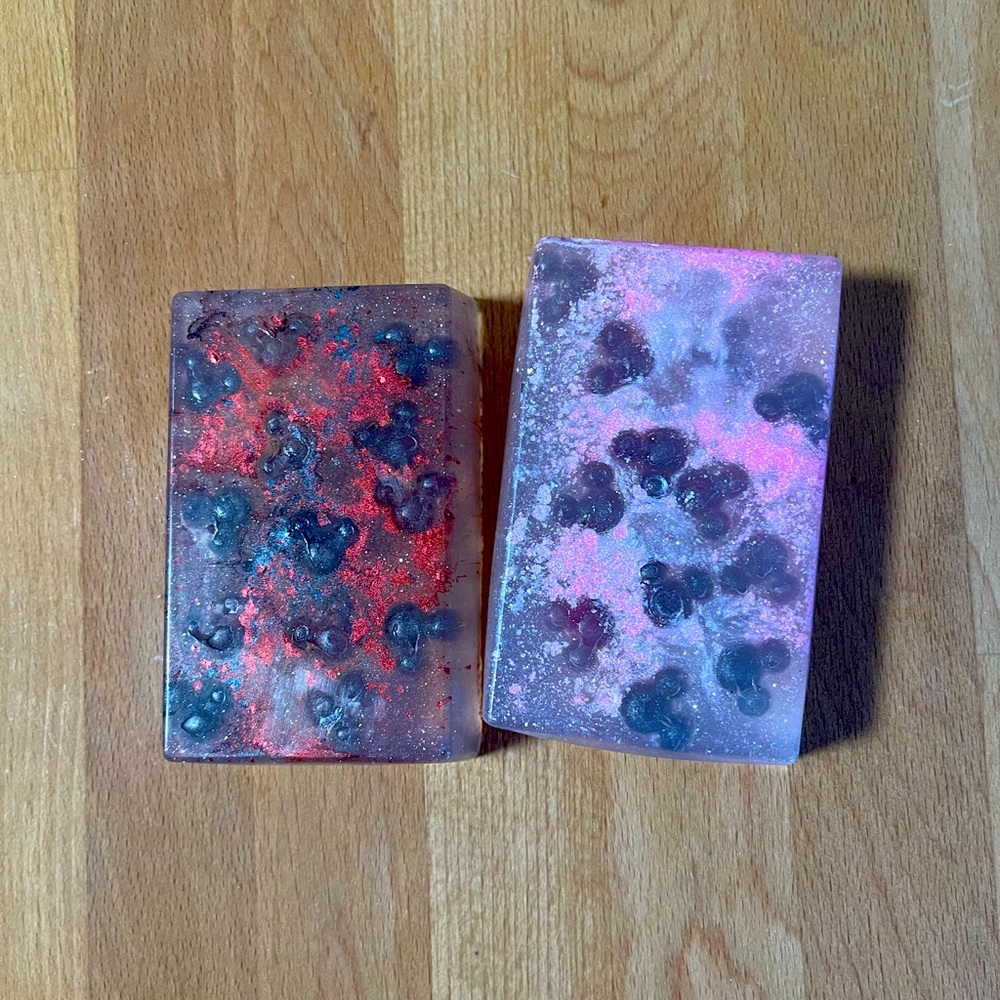 ( 2 pack) Mickey and Minnie Mouse Handmade Soap